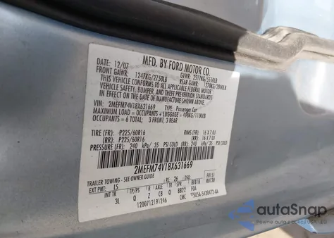 2008 Mercury Grand Marquis Gs from USA, damaged, VIN 2MEFM74V18X631669